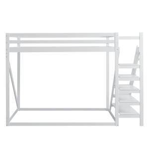 Etagenbett Minerva Ⅷ Weiß - Holzwerkstoff - Metall - Massivholz - Holzart/Dekor - 145 x 170 x 250 cm