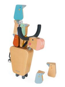 Buffalo Holz-Balance-Spiel Blau - Massivholz - 33 x 56 x 41 cm