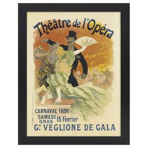 Bilderrahmen Poster Théâtre de l'Opéra Schwarz