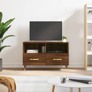 TV-Schrank D128 Eiche Schwarzbraun Dekor