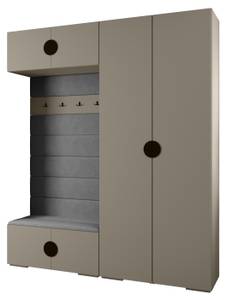 Garderobe Inova 4 Z18 Schwarz - Grau - Schwarz