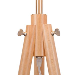 Stehlampe Calvin Braun - Metall - Holz teilmassiv - 51 x 162 x 51 cm