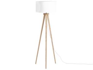 Grande lampe NITRA Chêne clair - Blanc