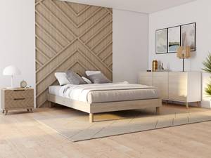 Lattenrost MICHIGAN Beige - Holzwerkstoff - 140 x 29 x 190 cm