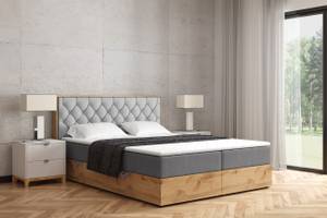 Boxspringbett LOLLY5 Grau - Breite: 189 cm - H4