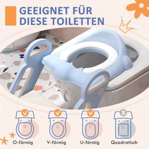 Kinder-Toilettenaufsatz 460-011V00BU Blau - Kunststoff - 43 x 52 x 68 cm