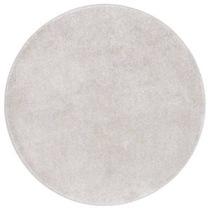 Luxus VeloursTeppich Touch Rund Grau - Silber - 133 x 133 cm