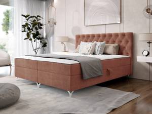 Boxspringbett Chester Altrosa - Breite: 166 cm