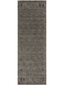 Tapis de couloir en laine Jamal Gris - 80 x 250 cm