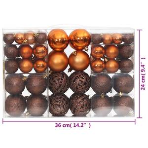 Boules de noël (lot de 100) 295555 Marron