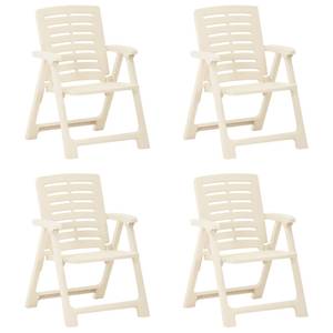 Chaise de jardin Blanc - Matière plastique - 59 x 82 x 56 cm