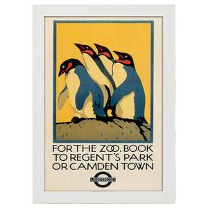 Bilderrahmen Poster 1921 Zoo Weiß