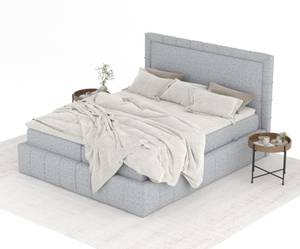 Boxspringbett Sundown Grau - Breite: 200 cm