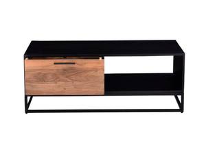 Table basse ALYONA Noir - Bois manufacturé - 60 x 45 x 120 cm