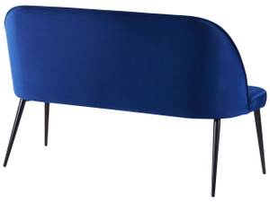 2-Sitzer Sofa OSBY Schwarz - Blau - Marineblau