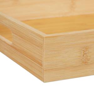 Tablett aus Bambus Braun - Bambus - Holzwerkstoff - 30 x 4 x 20 cm