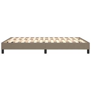 Cadre de lit 3016024-1 Noir - Taupe - Largeur : 140 cm