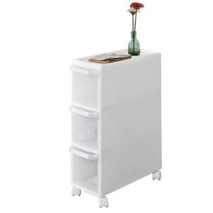 Chariot de Stockage FRG41-K-W Blanc - Matière plastique - 18 x 65 x 43 cm