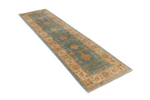 Tapis de couloir Ziegler XXXIX Vert - Textile - 61 x 1 x 248 cm