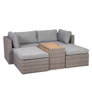 Lounge Olea (5 teilig) Grau - Polyrattan - 93 x 65 x 71 cm