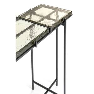 Console Ice Noir - Verre - 90 x 80 x 28 cm