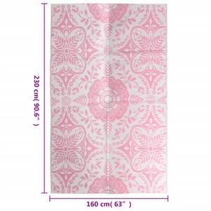 Tapis d'extérieur 3006547-7 Rose foncé - 230 x 160 cm