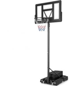 Basketballkorb EB50374DE Schwarz - Metall - 74 x 21 x 111 cm