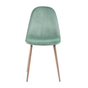 Chaise Fredrik (Lot de 2) Vert - Textile - 46 x 84 x 53 cm