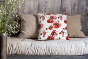 Kissenbezug Floral Art Textil - 1 x 50 x 50 cm