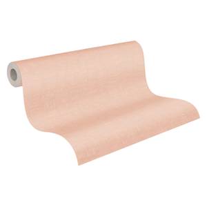 Vliestapete Uni Rosa Beige - Rosé