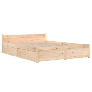 Bettrahmen 3013836-3 Braun - Holz - Breite: 166 cm