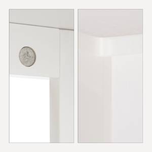 Badezimmerschrank weiß LAMELL Silber - Weiß - Bambus - 26 x 92 x 50 cm