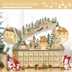 Adventskalender 830-417 Braun - Holzwerkstoff - 13 x 43 x 45 cm