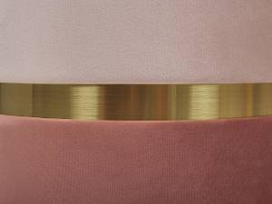 Pouf WICHITA 2-tlg Gold - Pink - Textil - 36 x 44 x 36 cm