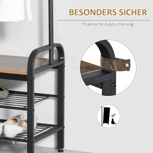 Garderobenständer 837-025 Metall - 34 x 185 x 72 cm