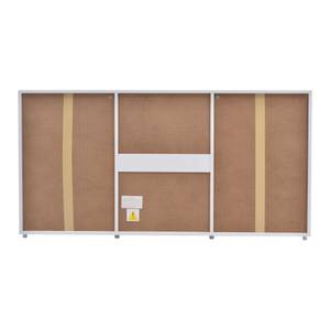 Sideboard GLOWDianaⅢ Weiß - Holzwerkstoff - Glas - Metall - 35 x 70 x 140 cm