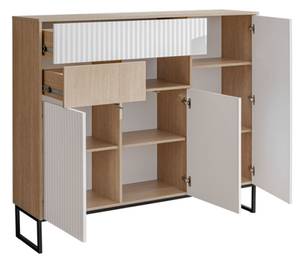 Highboard ZOE Braun - Holzwerkstoff - 149 x 132 x 40 cm