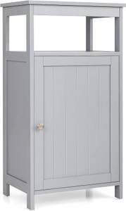 Armoire de Rangement de Salle HW66005 Gris - Bois manufacturé - 30 x 84 x 45 cm