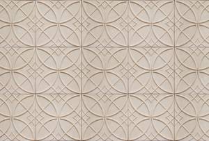 Fototapete Circulus Walls by Patel Beige - Kunststoff - Textil - 400 x 270 x 0 cm