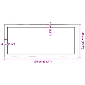 Tischplatte 3028686-8 40 x 6 x 100 cm