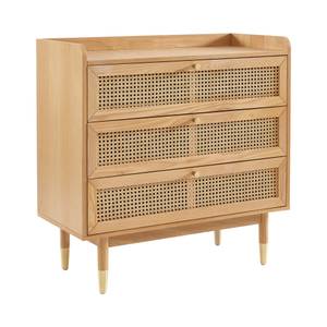 Commode Bombong Marron - En partie en bois massif - 85 x 86 x 40 cm