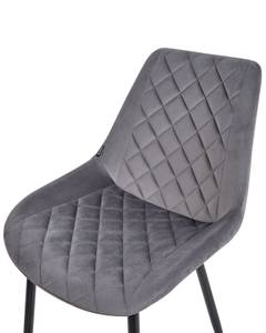 Chaise de salle à manger MARIBEL Noir - Gris - Gris lumineux - 51 x 82 x 59 cm