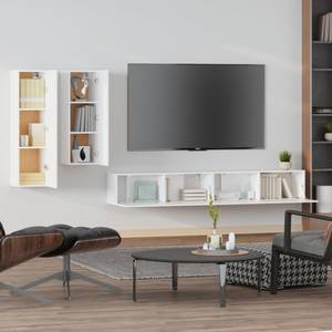 TV-Schrank 4er Set D679 Weiß