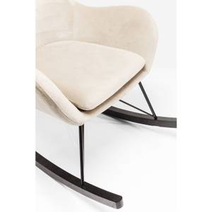 Fauteuil à bascule Oslo Beige - Textile - 100 x 76 x 103 cm