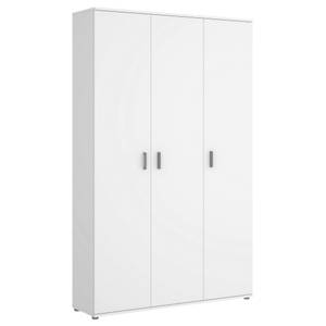 Armoire polyvalente Sillano Blanc Blanc - Bois manufacturé - 116 x 190 x 35 cm