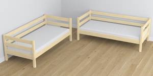 Etagenbett N01 mit Schublade Hellbraun - 90 x 190 cm