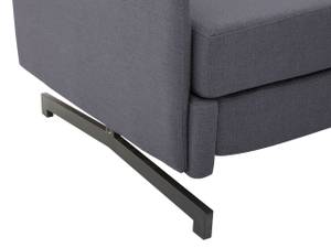 2-Sitzer Sofa BELFAST Schwarz - Grau - Textil - 140 x 68 x 80 cm