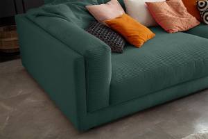 Grand canapé RAINA Vert émeraude - Textile