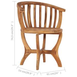 Bistro-Set (3-teilig) 49383 Braun - Massivholz - Holzart/Dekor - 40 x 44 x 40 cm