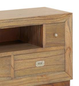 TV-SCHRANK AUS HOLZ BRAUN L 160 cm Braun - Holz teilmassiv - 160 x 59 x 40 cm